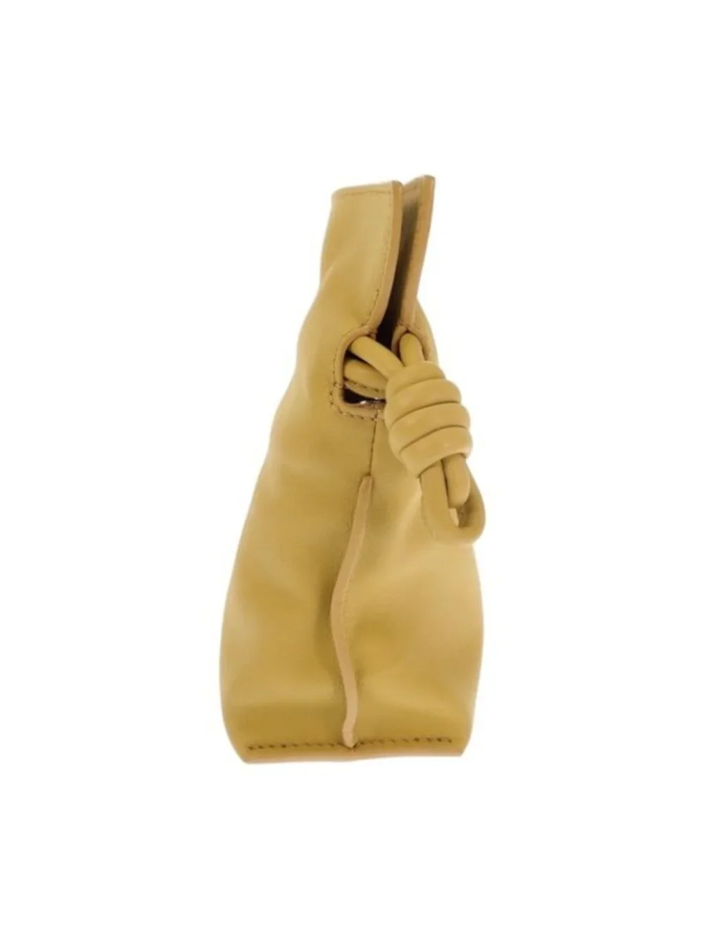 Loewe Flamenco Clutch Mini 2-Way Shoulder Bag Nappacalfskin Yellow Silver